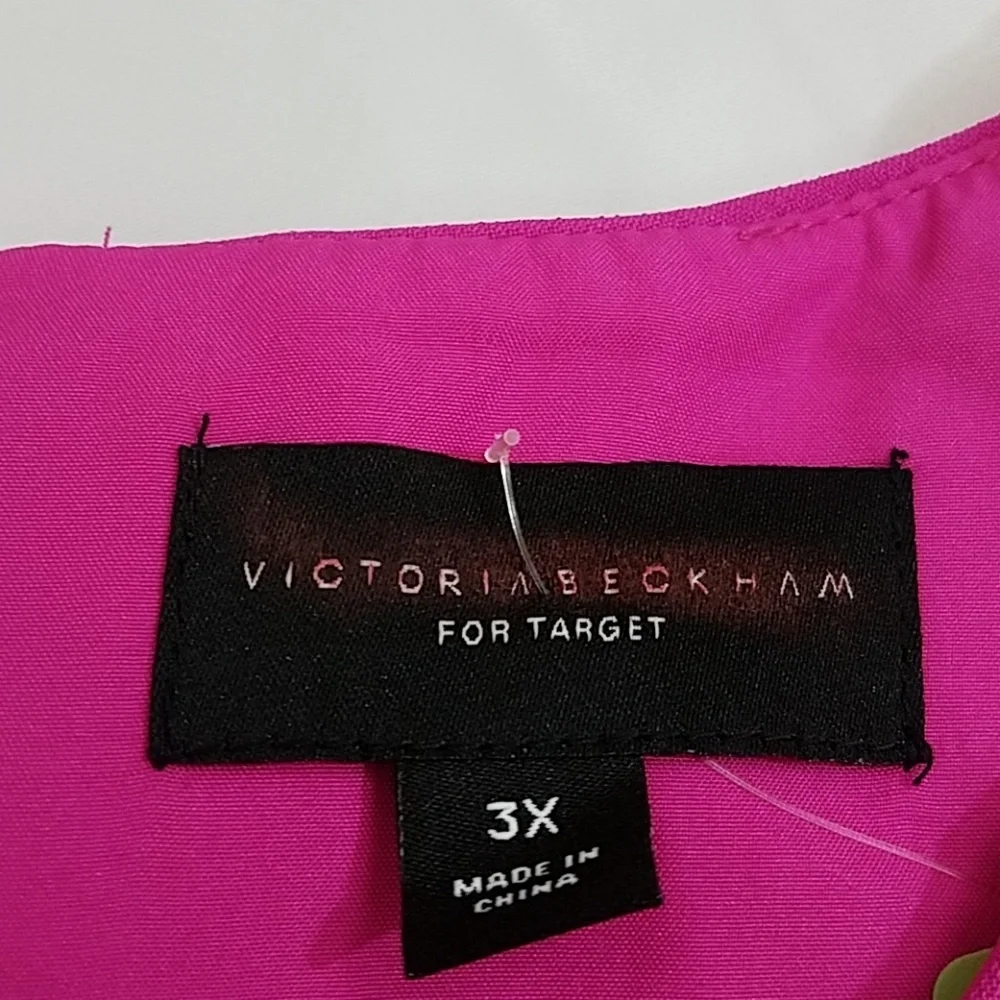 Victoria Beckam Pink Sleeveless 3x Dress NWOT - Picture 7 of 8